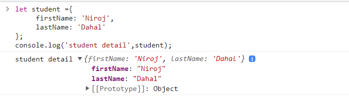 Console.Log example