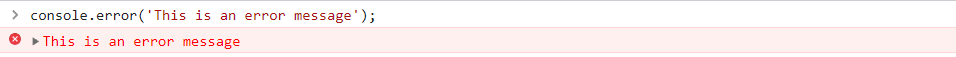console.error example